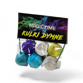 KULKI DYMNE 6 SZTUK MIX KOLORÓW P0025