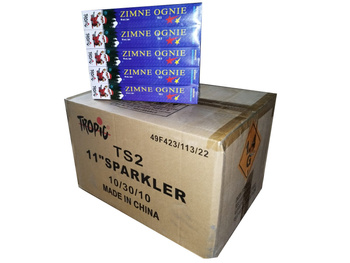 ZIMNE OGNIE 28CM 300 OPAKOWAŃ PO 10 SZTUK TS2 TROPIC